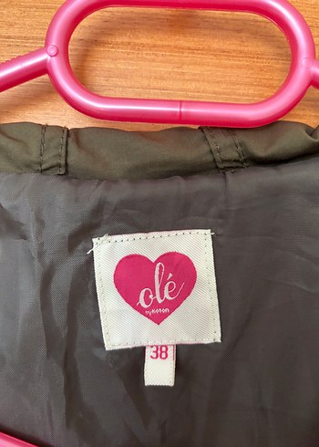 Düğmeli Haki Kadın Ceket - Görsel 3