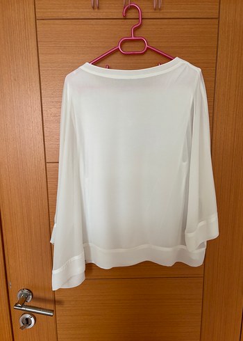 Beyaz Salaş Kadın Bluz - Görsel 5