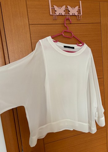 Beyaz Salaş Kadın Bluz - Görsel 3