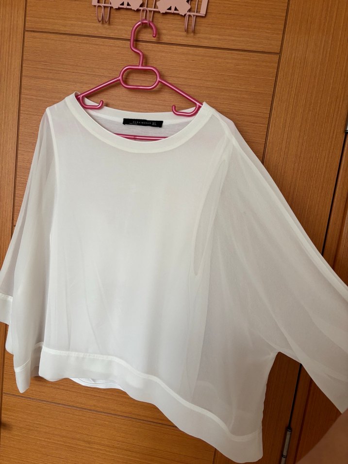 Beyaz Salaş Kadın Bluz - Görsel 4