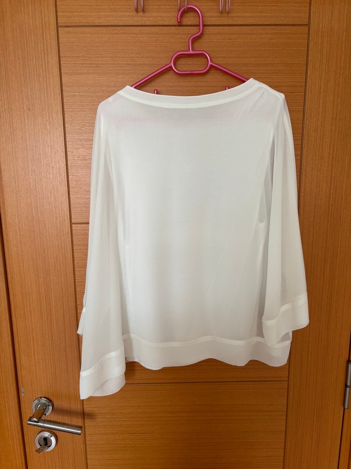 Beyaz Salaş Kadın Bluz - Görsel 5