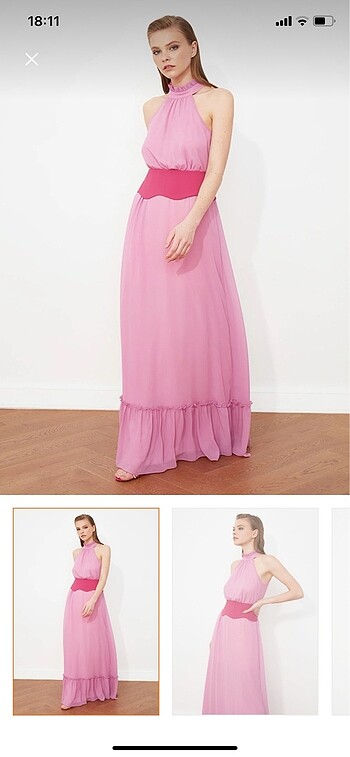 Trendyolmilla pembe elbise