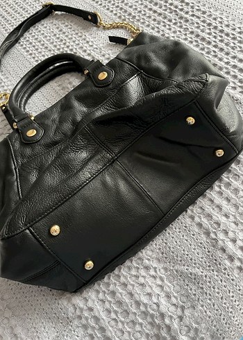 emma fox siyah deri çanta - Görsel 3