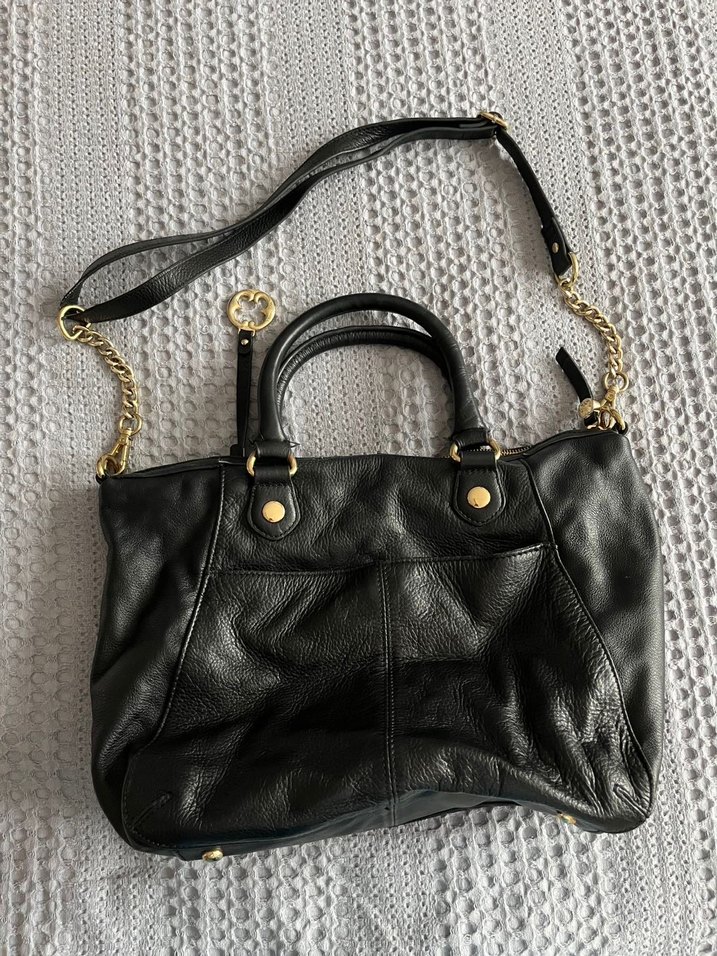 emma fox siyah deri çanta - Görsel 2