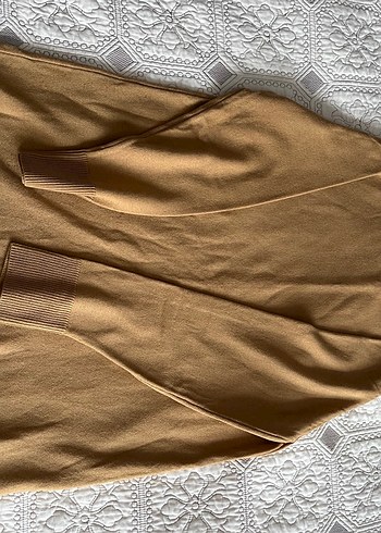 lcw kadın hardal sarısı triko tunik - Görsel 3