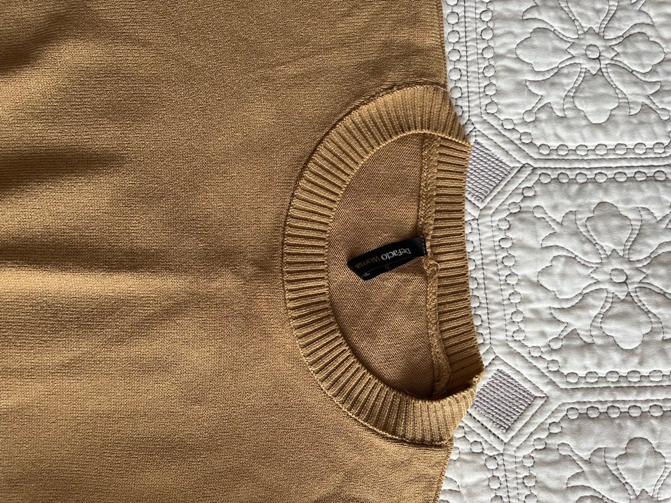 lcw kadın hardal sarısı triko tunik - Görsel 2