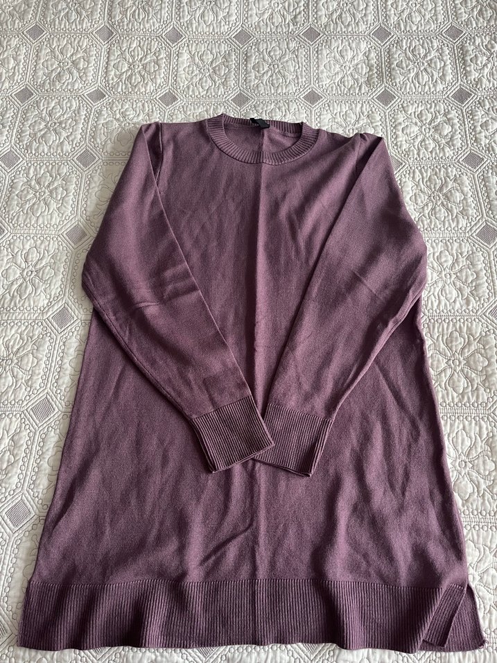 lcw kadın mor triko tunik - Görsel 3