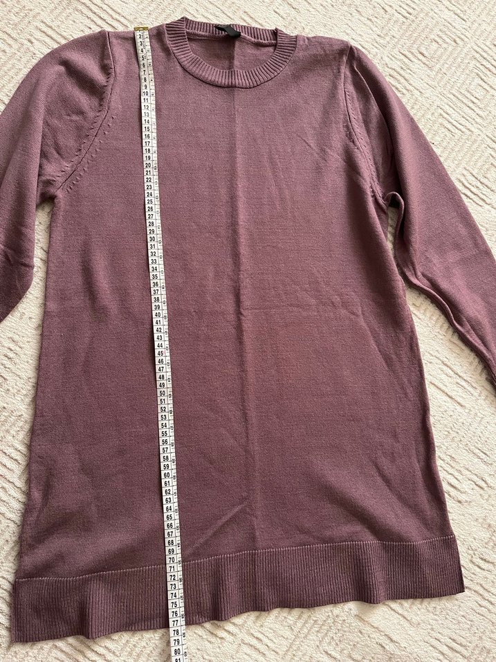 lcw kadın mor triko tunik - Görsel 4