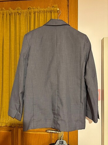 xs Beden gri Renk blazer oversize ceket bershka