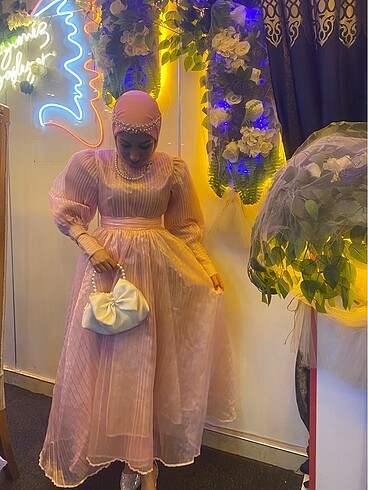 s Beden pembe Renk Pembe uçuş uçuş elbise