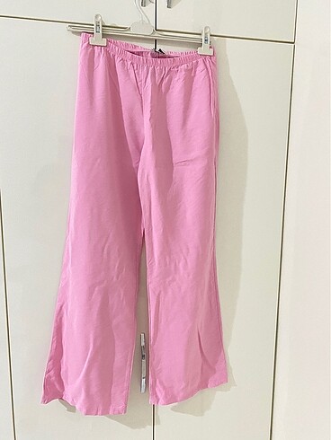 Yazlık pembe pantolon