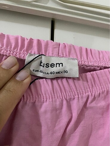 40 Beden pembe Renk Yazlık pembe pantolon