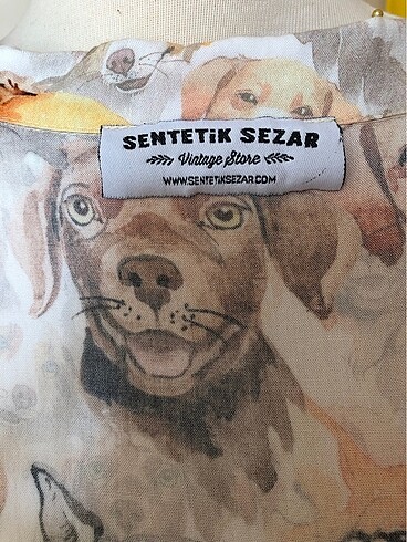 diğer Beden çeşitli Renk Sentetik sezar köpek desenli gömlek