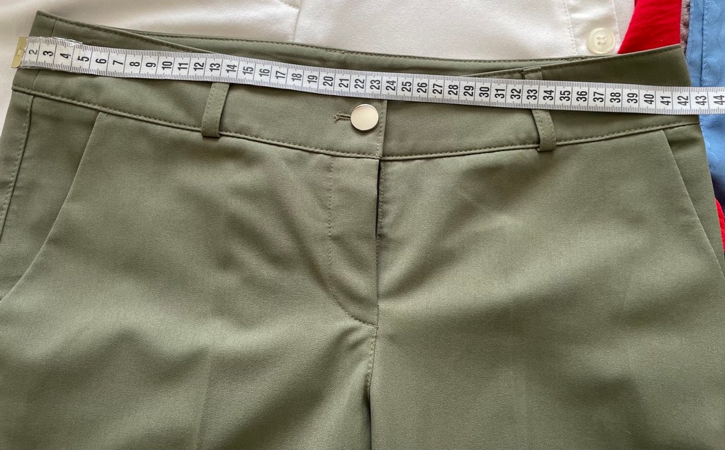 Bej Kadın Midi Kumaş Pantolon - Görsel 4