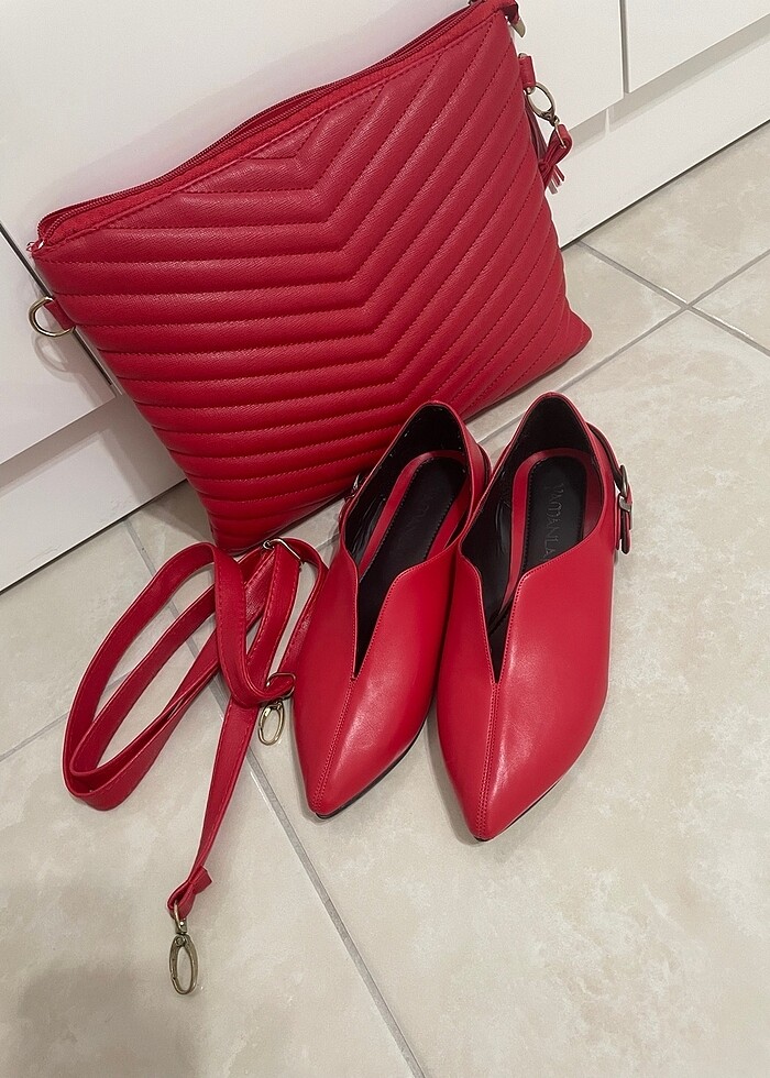 BATİK KIRMIZI RENK ÇANTA - Görsel 3