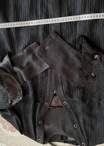 Setrms Uzun Siyah Nakışlı Gotik İkili Takım - Görsel 10