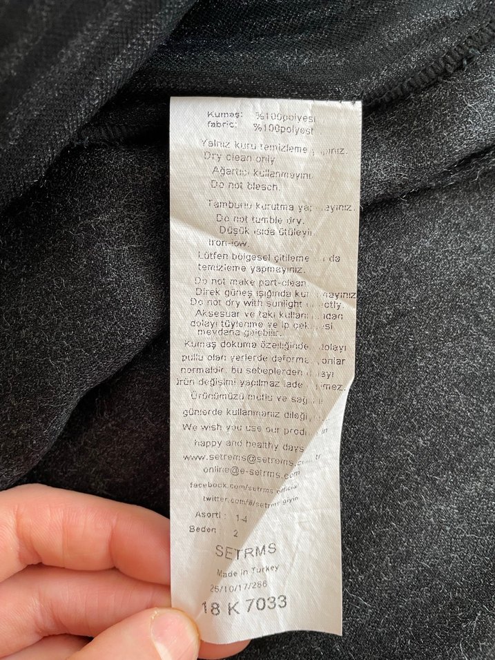 Setrms Uzun Siyah Nakışlı Gotik İkili Takım - Görsel 4