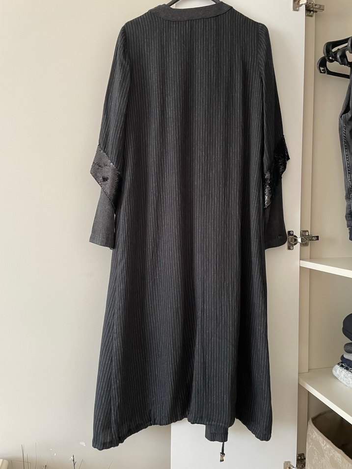 Setrms Uzun Siyah Nakışlı Gotik İkili Takım - Görsel 2