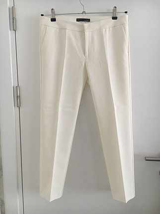 Kumaş Ekru Pantolon 