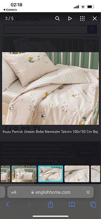 English Home Çocuk nevresim seti