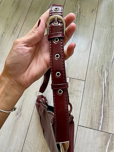  Beden bordo Renk Cherry red çanta