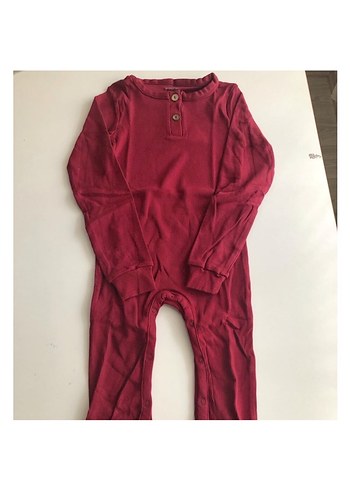 18-24 ay Bordo Bebek Tulum Uzun Kollu