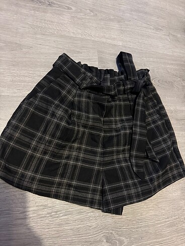 Pull bear şort etek ekoseli