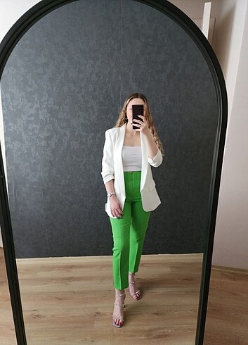 Yeşil zara model pantolon 