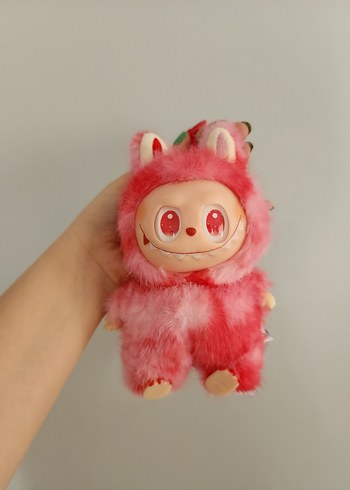 Pembe labubu anahtarlık