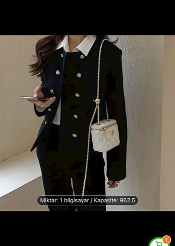 Zara Chanel model mini kutu çanta