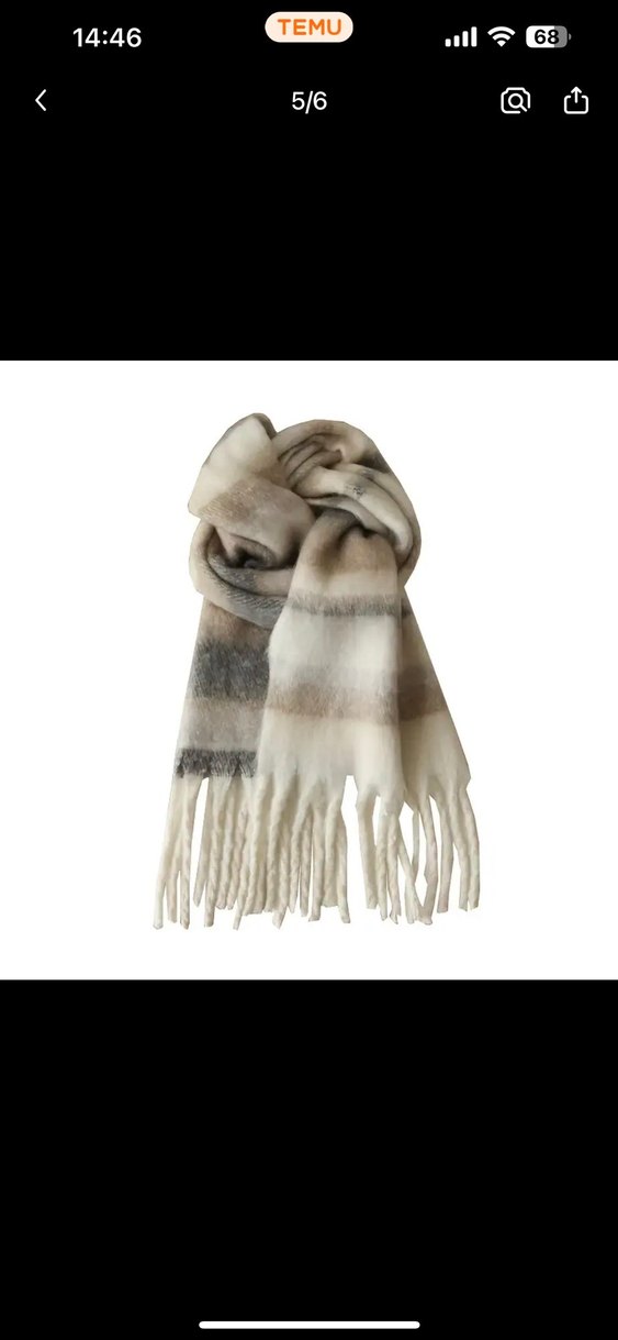 İthal yumoş atkı şal - Görsel 3