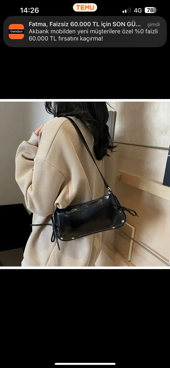 Kurdeleli Lolita lempicka çanta - Görsel 2