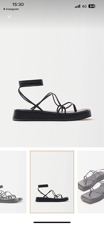 Bershka BERSHKA bağcıklı sandalet