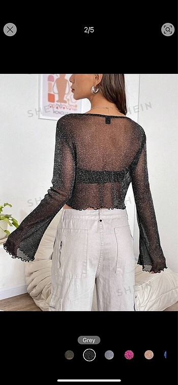 Zara Parlak crop bluz Lolita y2k