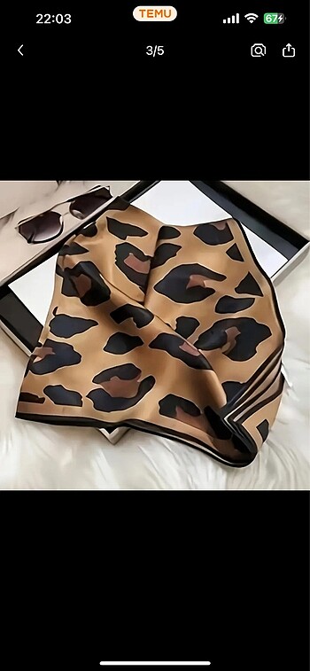 Zara İthal leopar şal fular