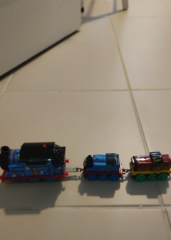 Mavi Mini Tren Thomas Oyuncak tiren Seti - Görsel 3