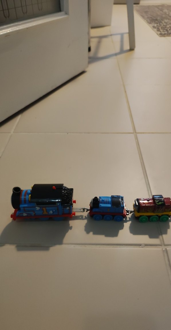 Mavi Mini Tren Thomas Oyuncak tiren Seti - Görsel 2