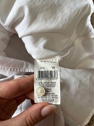 s Beden Beyaz vintage gömlek