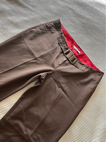 Diğer Kahverengi vintage düşük bel pantolon