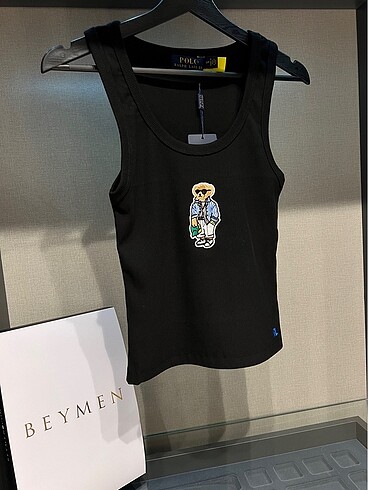 POLO RALPH LAUREN SİYAH ASKILI BLUZ