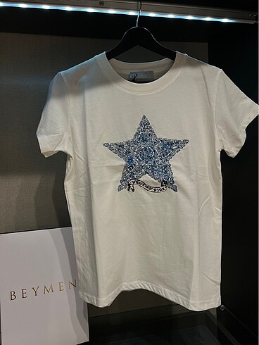DIOR MAVİ YIZDIZLI T-SHIRT
