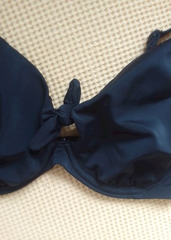 Kadın Lacivert İnce Askılı Bikini Üstü - Görsel 5