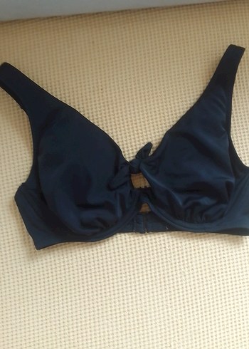 Kadın Lacivert İnce Askılı Bikini Üstü - Görsel 2