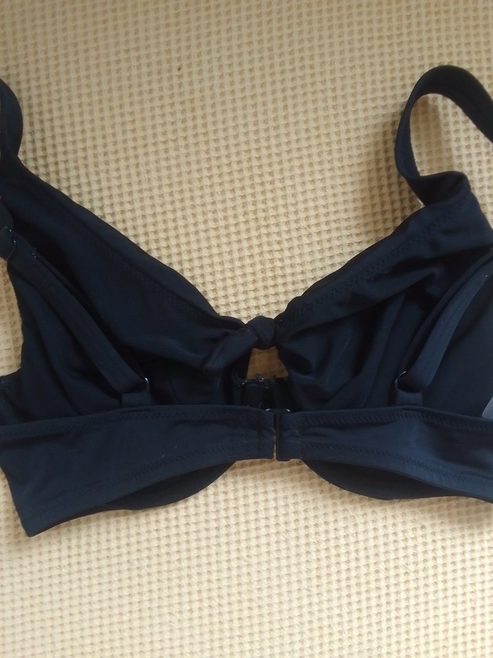 Kadın Lacivert İnce Askılı Bikini Üstü - Görsel 4