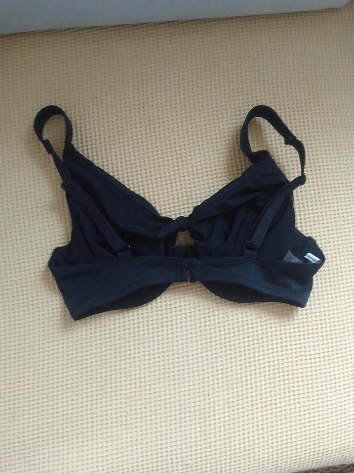 Kadın Lacivert İnce Askılı Bikini Üstü - Görsel 3