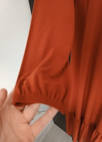 xl Beden kırmızı Renk Sand kumaş elbise