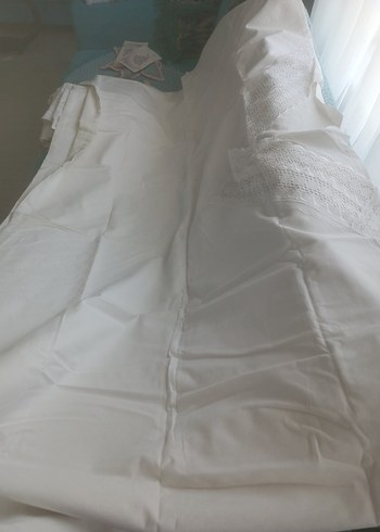 Nakışlı Beyaz Nevresim Takımı - Görsel 5