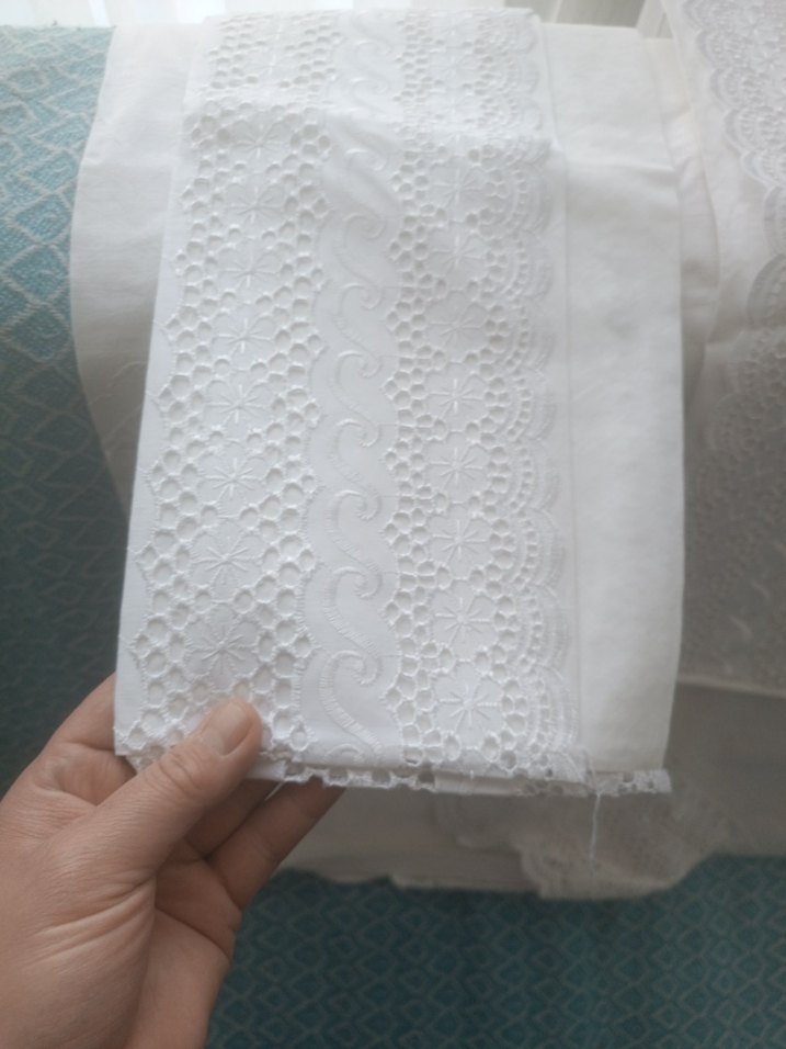 Nakışlı Beyaz Nevresim Takımı - Görsel 4