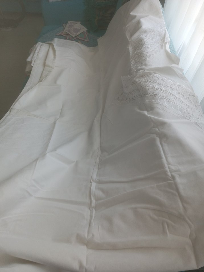 Nakışlı Beyaz Nevresim Takımı - Görsel 5