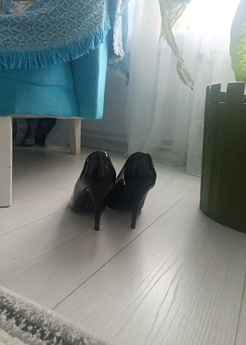 Siyah Kadın Stiletto Ofis Ayakkabısı - Görsel 5